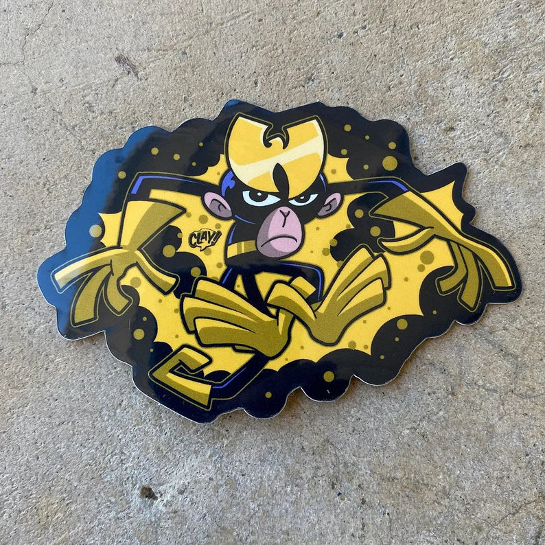 Dial W for Wu vinyl sticker