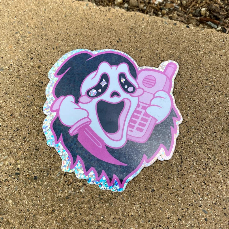 Prank Killer glitter vinyl sticker