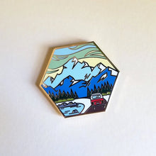Load image into Gallery viewer, Roadtrip Peaks enamel pin
