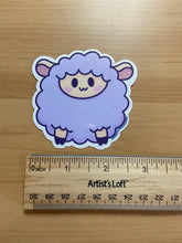 Load image into Gallery viewer, Cute Chubby Lavender Sheep vinyl sticker
