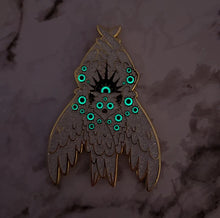 Load image into Gallery viewer, Cursed or Angelic Seraphim Furby Glitter Glow Biblical Angel Pin
