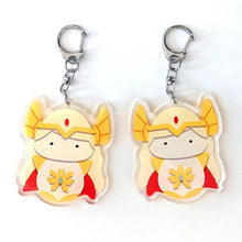 Load image into Gallery viewer, SheRa and Catra - 2.5&quot; Kokeshi Matryoshka Acrylic Keychain Charm
