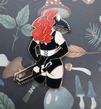 Load image into Gallery viewer, Sexy Plague Doctor Glitter Enamel Pins: 6 Color Options!
