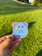 Load image into Gallery viewer, Chubby Axolotl Sticker - Holographic Vinyl Sticker
