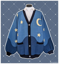 Load image into Gallery viewer, Unisex Oversized Starry Night Cardigan
