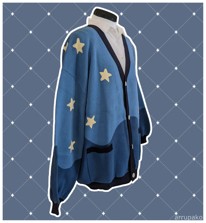 Unisex Oversized Starry Night Cardigan – BizBaz Club