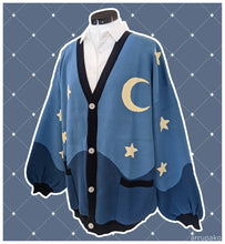 Load image into Gallery viewer, Unisex Oversized Starry Night Cardigan
