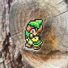 Load image into Gallery viewer, 8 Bit Flute Boy 1.25&quot; acrylic pin
