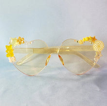 Load image into Gallery viewer, New crystal colors! 2 tone Decora Charm Heart Shaped glasses for Valentine&#39;s and everyday Kawaii Lovecore Lolita Yumekawaii
