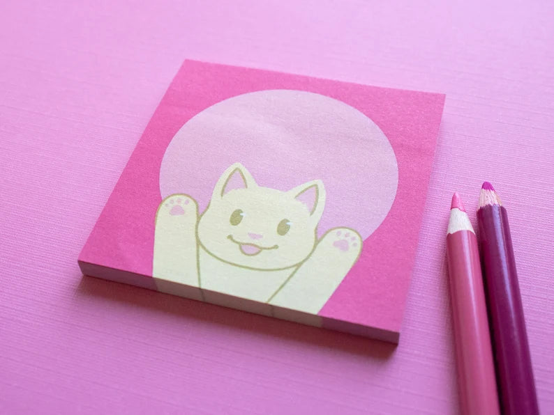 Various Cute Sticky Notepads: Lovebirds, Kitty or Capybara!