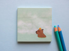Load image into Gallery viewer, Various Cute Sticky Notepads: Lovebirds, Kitty or Capybara!
