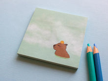 Load image into Gallery viewer, Various Cute Sticky Notepads: Lovebirds, Kitty or Capybara!
