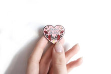 Load image into Gallery viewer, Glitter Mystical as Fu*k Heart Pin
