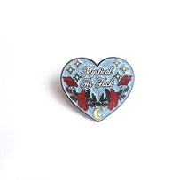 Load image into Gallery viewer, Glitter Mystical as Fu*k Heart Pin
