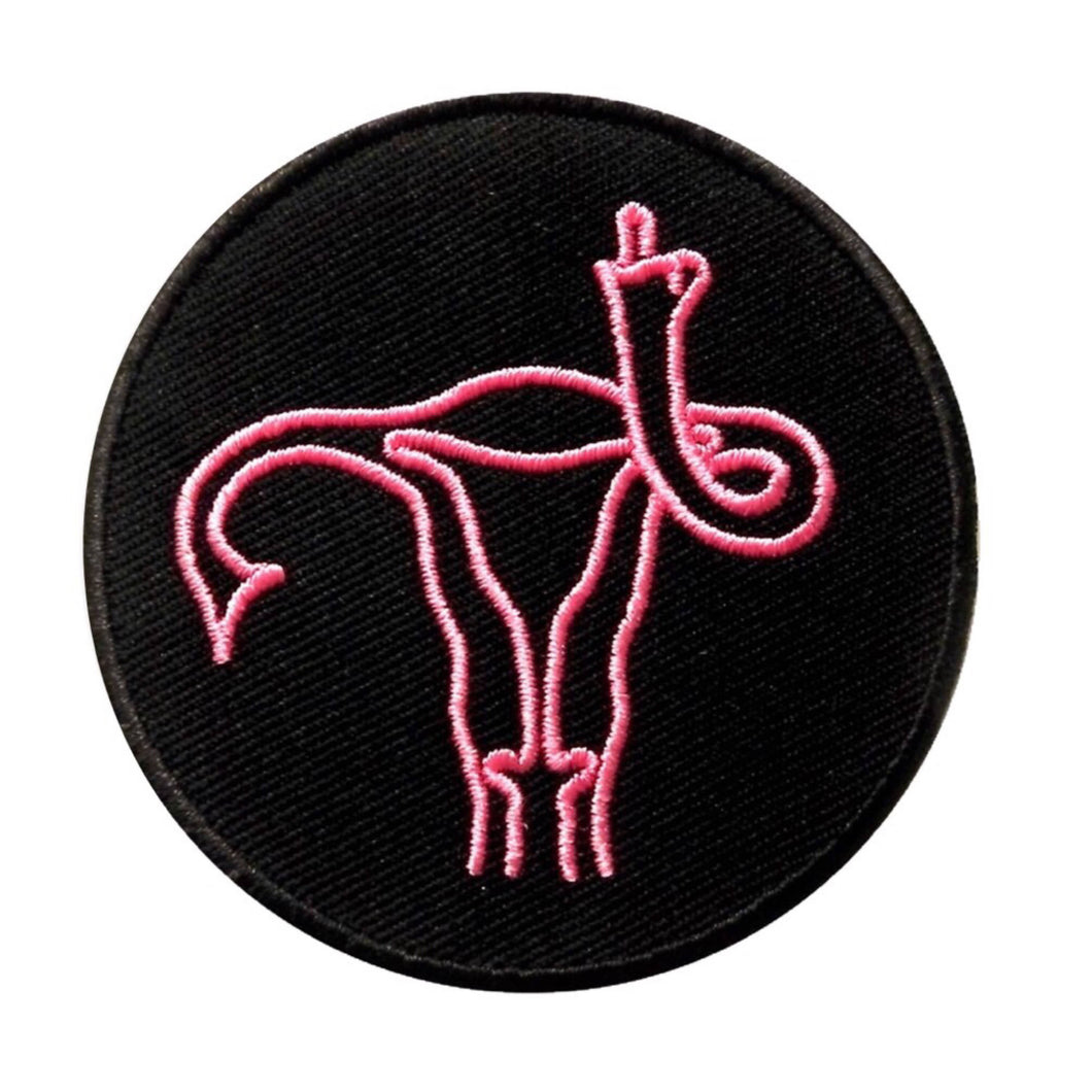 Feminist Patches - Iron On Patch - Uterus -