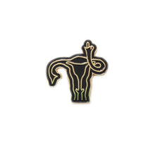 Load image into Gallery viewer, ♡ Hands Off My Uterus Feminist Enamel Pin
