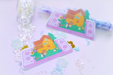 Life on a Farm in Stardew Valley Holographic Sticker | Junimo | Kawaii