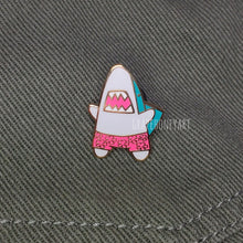 Load image into Gallery viewer, Shork Enamel Pin
