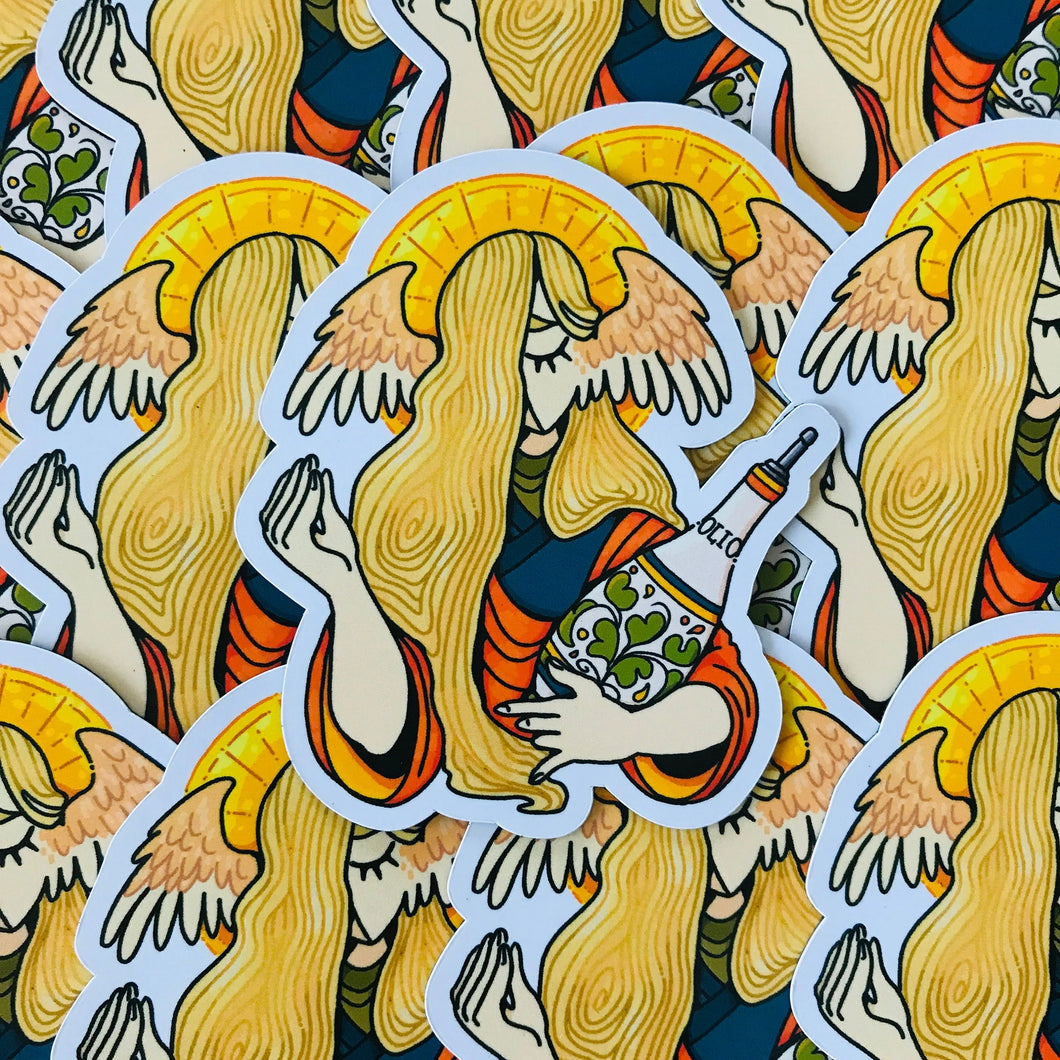Angel Hair Pasta Angel Printed Magnet