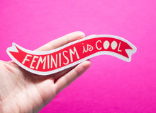 Load image into Gallery viewer, Feminism is Cool Vinyl Sticker
