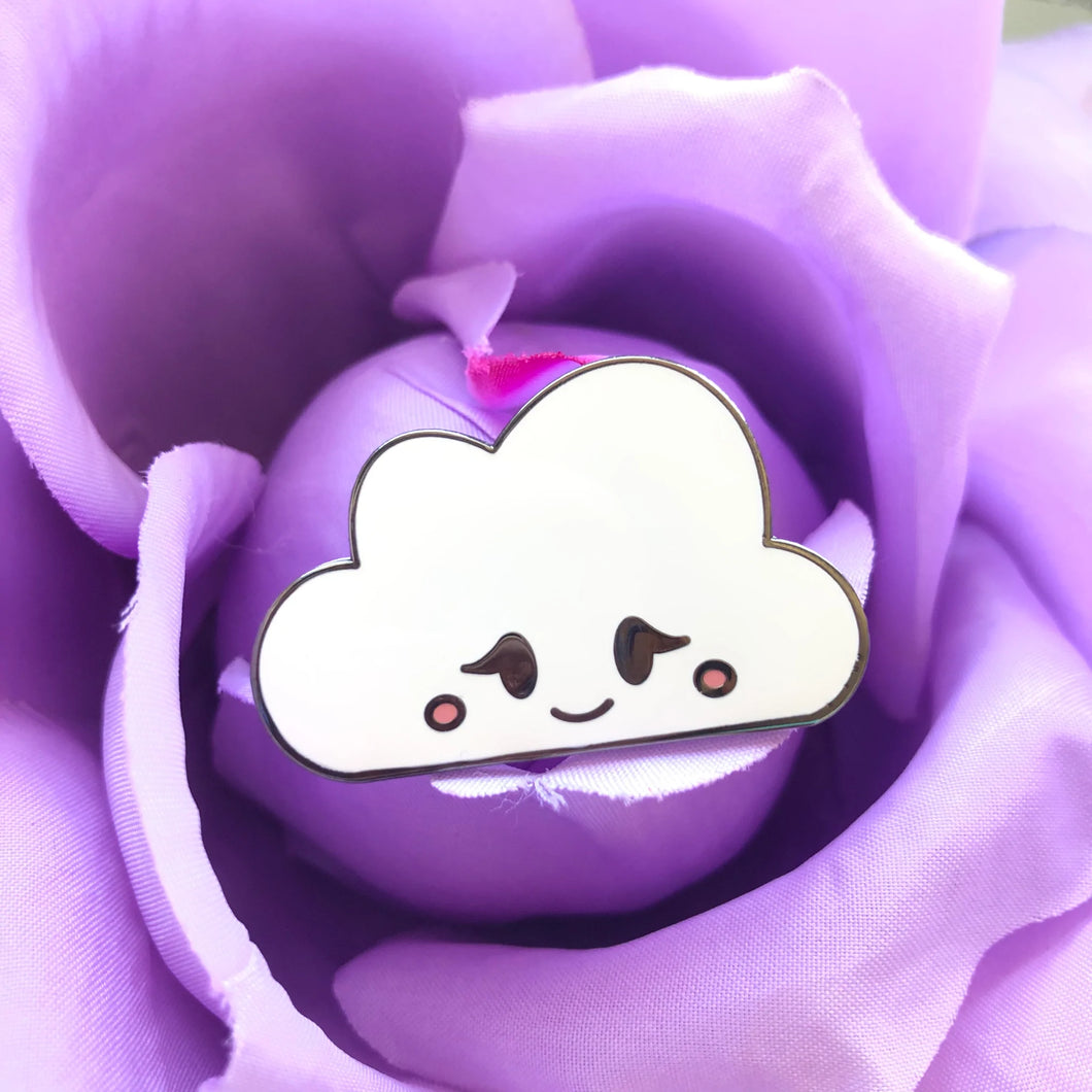 Happy Cloud Enamel Pin