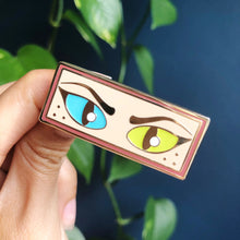 Load image into Gallery viewer, Kitty Princess Eyes Glow in the Dark Enamel Pin
