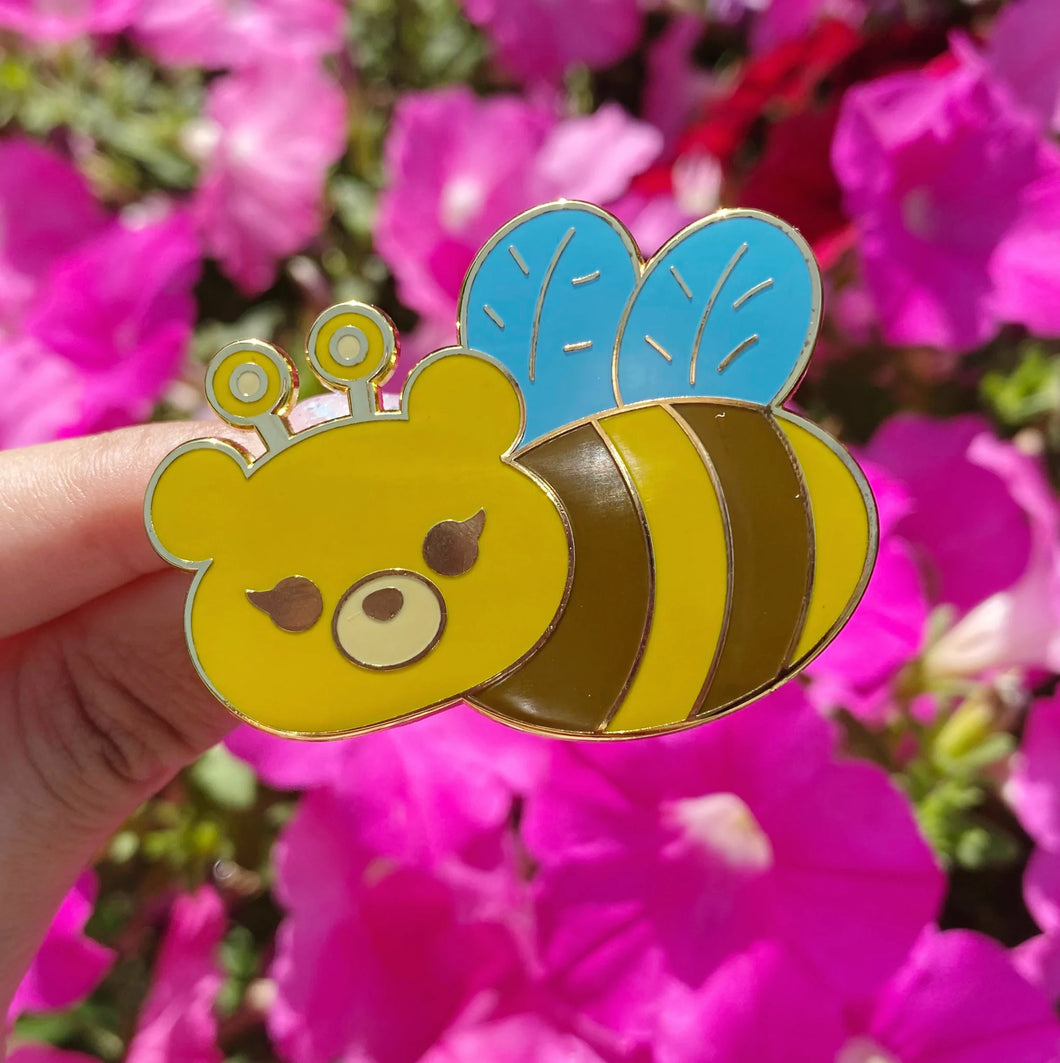 BeeBear Enamel Pin