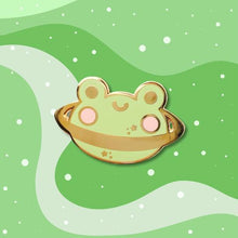 Load image into Gallery viewer, Cute Planets: Frog or Cat Planet Pin
