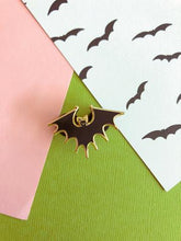 Load image into Gallery viewer, Spiky Bat Enamel Pin
