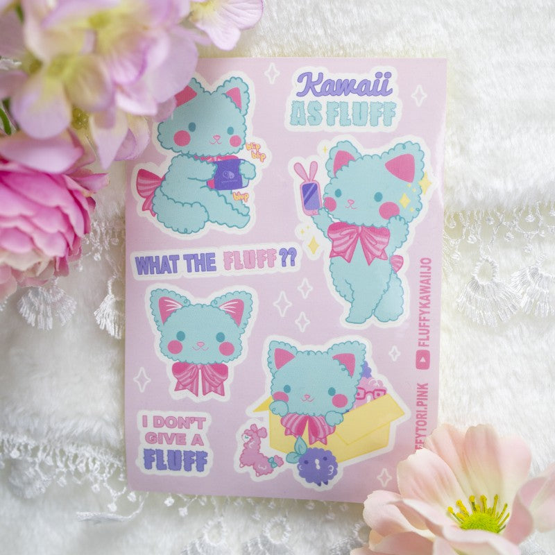 KAWAII AF KITTY STICKER SHEET