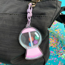 Load image into Gallery viewer, Yarn Gumball Machine Shaker Keychain
