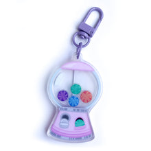 Load image into Gallery viewer, Yarn Gumball Machine Shaker Keychain
