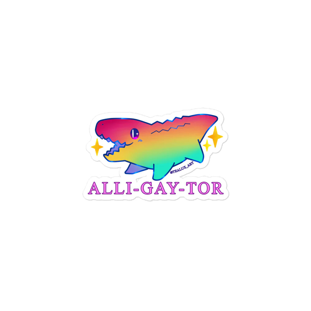 Alli-GAY-tor sticker