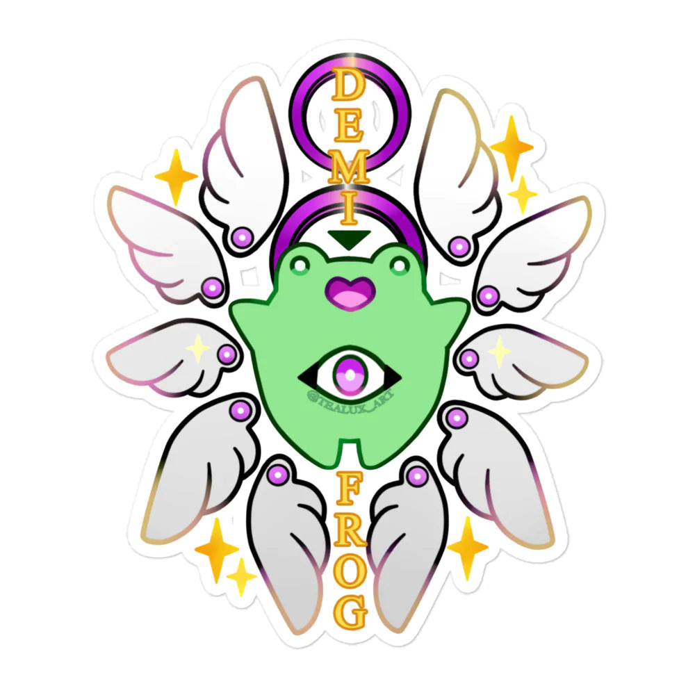 Demi-Frog Sticker