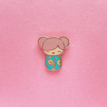 Load image into Gallery viewer, KAWAII KOKESHI DOLL LAPEL PIN
