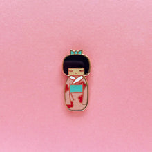 Load image into Gallery viewer, TRADITIONAL KOKESHI DOLL LAPEL PIN
