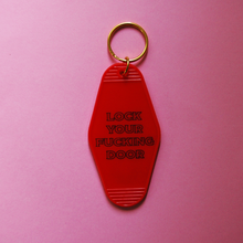 Load image into Gallery viewer, Lock Your Fucking Door Keychain
