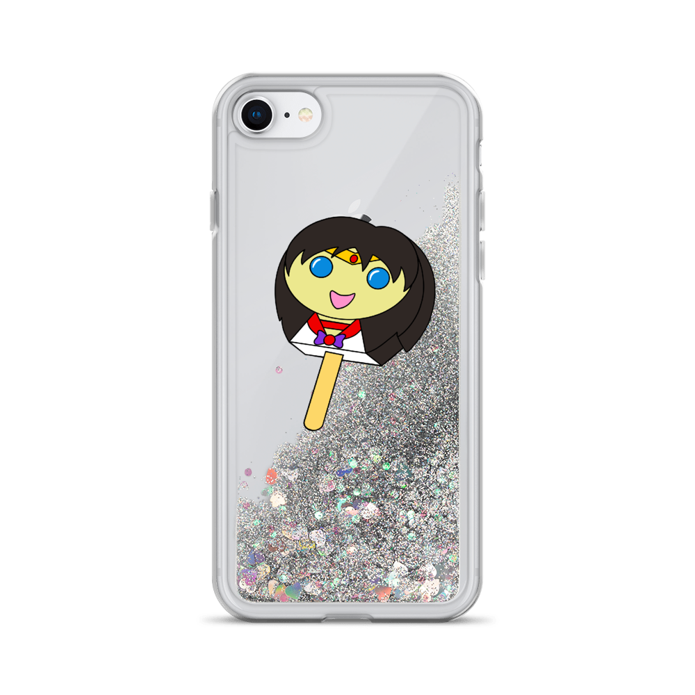 Mars Bubblegum Pop Liquid Glitter Phone Case