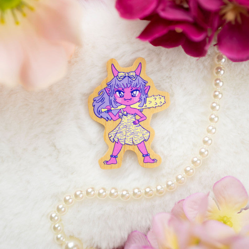 Wooden Pin: Oni (Night Parade of a Hundred Cute Things)