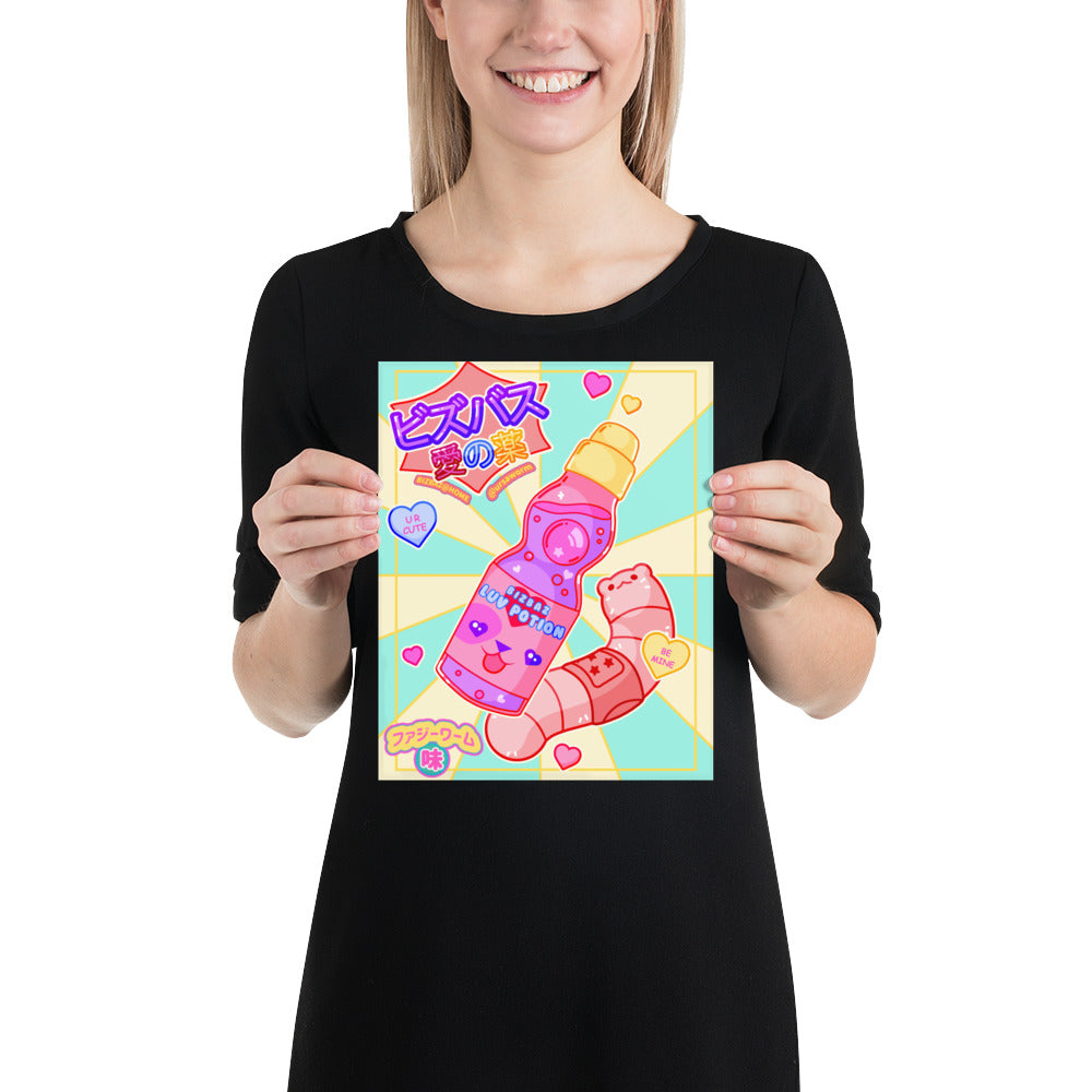 Ursa Worm's January 2022 BizBaz @ Home Luv Potion Hearts Coloring Page Print!