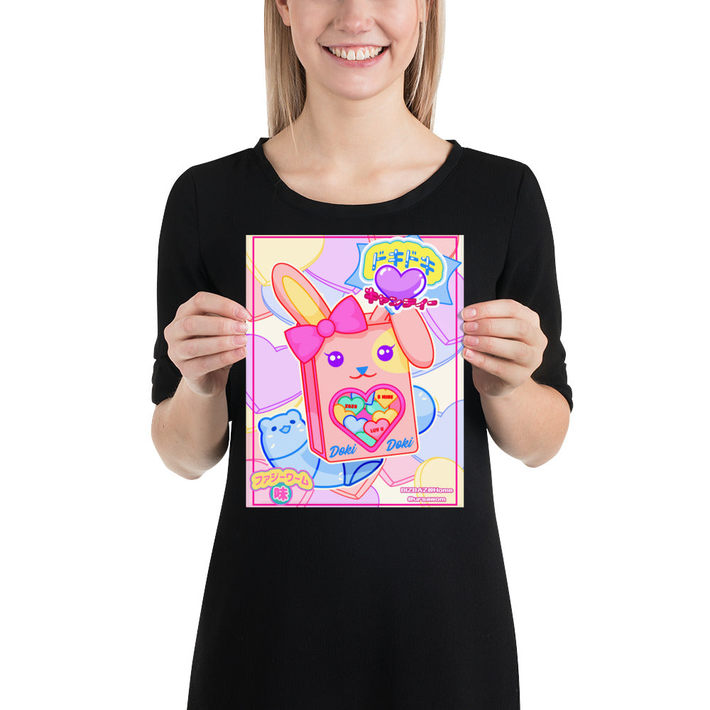 Ursa Worm's January 2022 BizBaz @ Home Doki Candy Hearts Coloring Page Print!