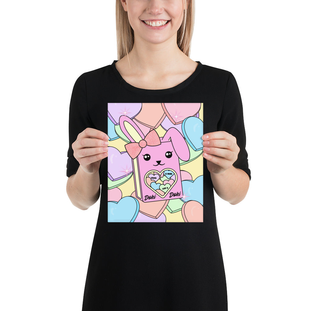 Sigh Dragon's January 2022 BizBaz @ Home Doki Candy Hearts Coloring Page Print!