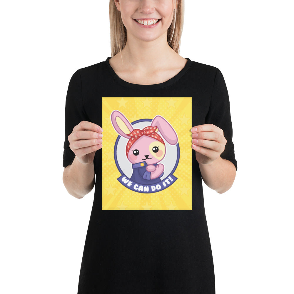 Byte Size Treasure's February 2022 BizBaz @ Home Doki the Riveter Coloring Page Print!