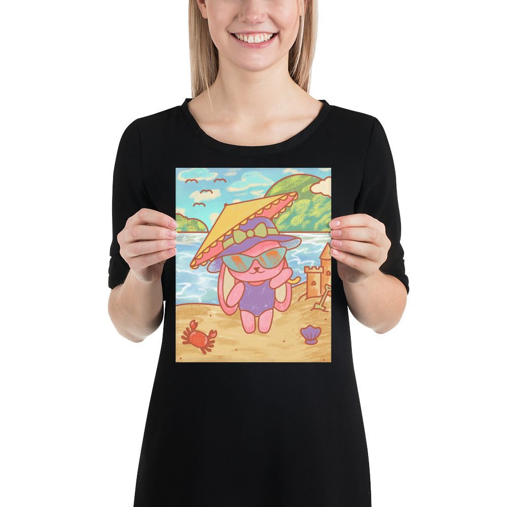 Deco Loves Cream's May 2022 BizBaz @ Home Just Beachy Doki Coloring Page Print!