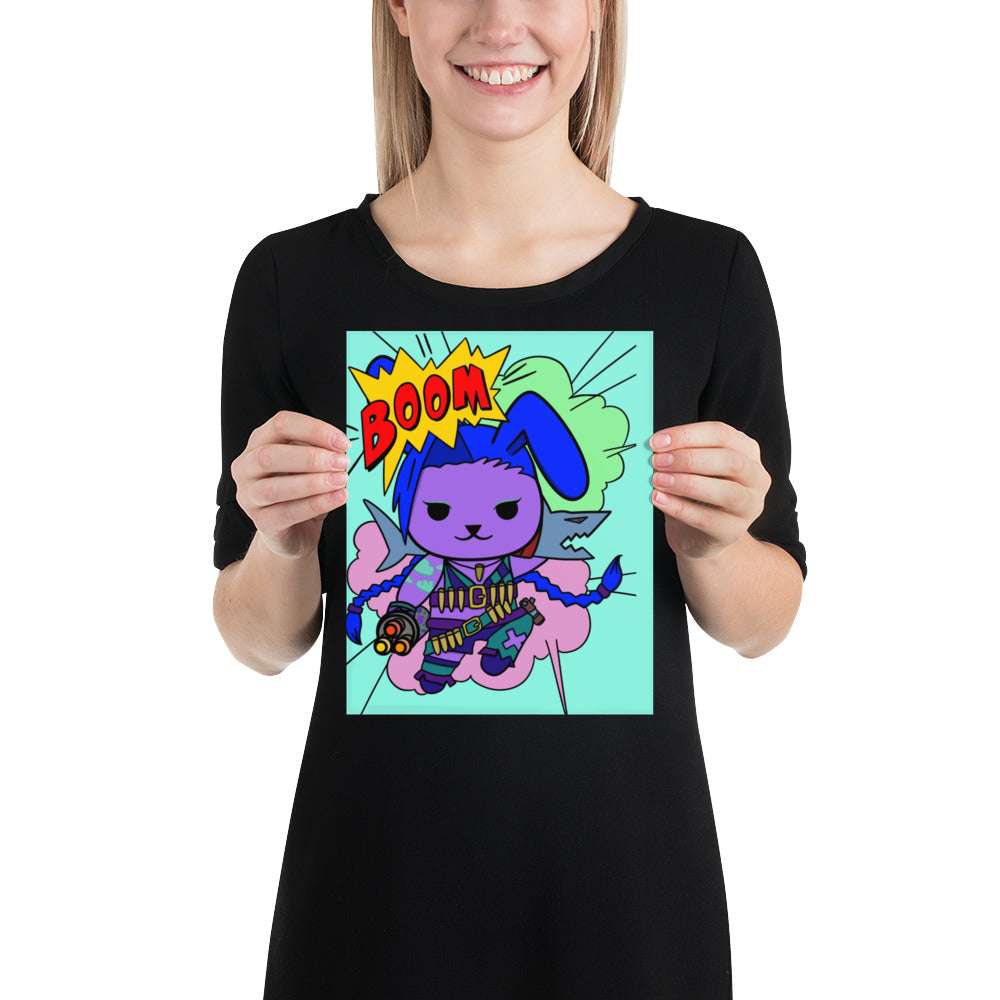 ChaoticLittleCat's July 2022 BizBaz @ Home Jinxed Doki Coloring Page Print!