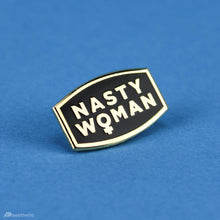 Load image into Gallery viewer, NASTY WOMAN ENAMEL LAPEL PIN
