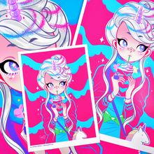 Load image into Gallery viewer, FRAPPUNICORN ART - 5x7&quot;
