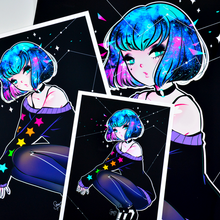 Load image into Gallery viewer, SPACE HEAD ART PRINT (SIGNED)

