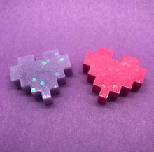 Load image into Gallery viewer, 8 Bit Heart Resin Pin
