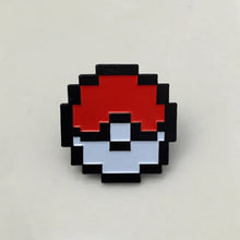 Load image into Gallery viewer, 8 Bit Pocket Monster Ball Pin
